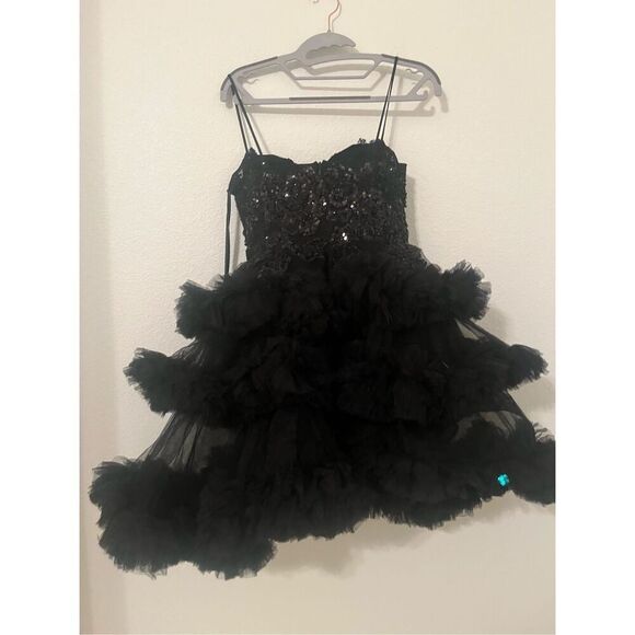 Mac Duggal Short Ruffle Tiered Dress NEW NWT - Picture 8 of 11